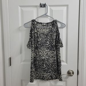 Lucky Brand Boho Cold Shoulder Top